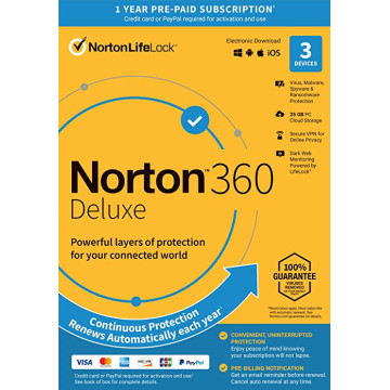 برنامج Nortan Deluxe Antivirus 3User