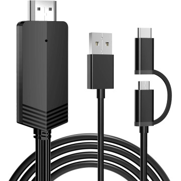 Type-C / Micro Usb إلى كابل HDMI